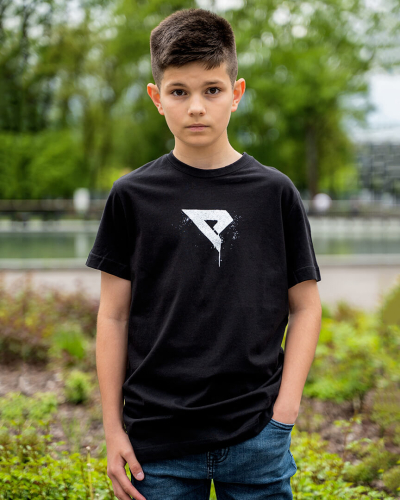 T-shirt KIDS E Drippy czarny-134